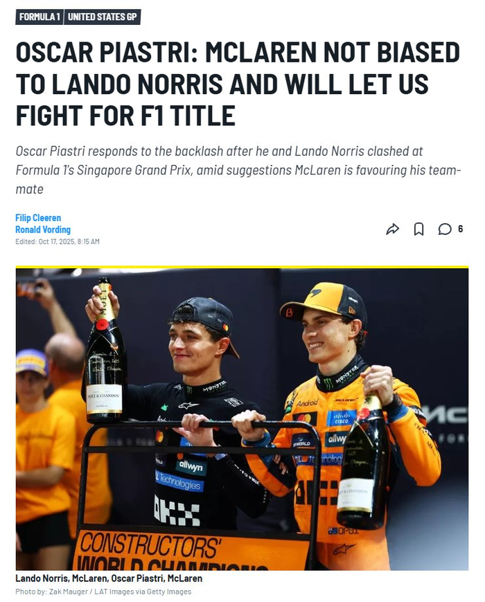 迈凯伦翻盘索伯车队,皮亚斯特里扛起全队的简单介绍 迈凯伦翻盘索伯车队,皮亚斯特里扛起全队的简单介绍